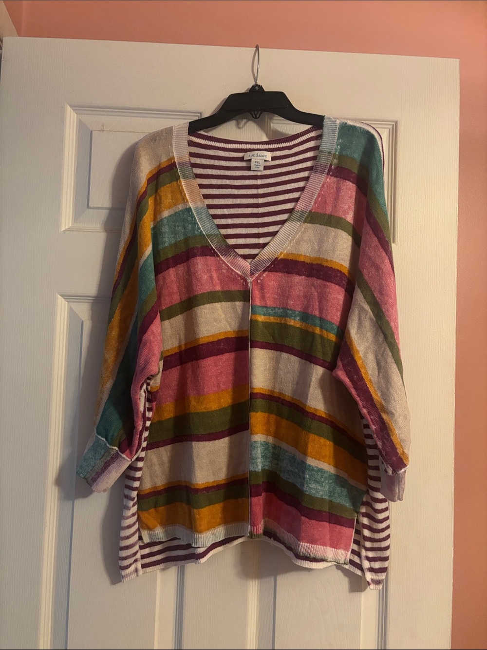 Sundance Striped V-Neck Sweater